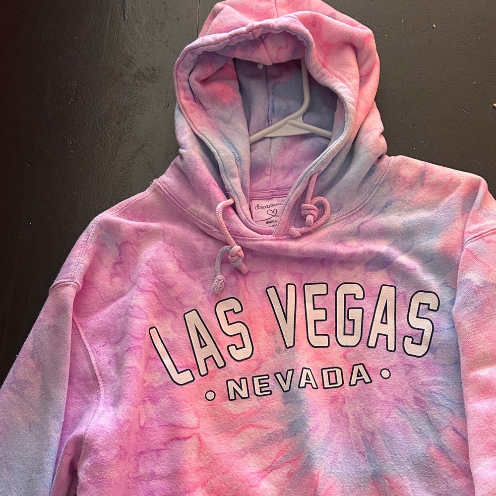 Las Vegas Nevada Tie-Dye Hoodie - Pink & Lavender